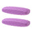 2 Pieces PU Leather Eye Glasses Hard Case Eyewear Box Protector Purple