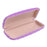 2 Pieces PU Leather Eye Glasses Hard Case Eyewear Box Protector Purple