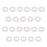 10 Pairs Anti Slip Silicone Ear Hooks Holder for Eyeglass Sunglasses White