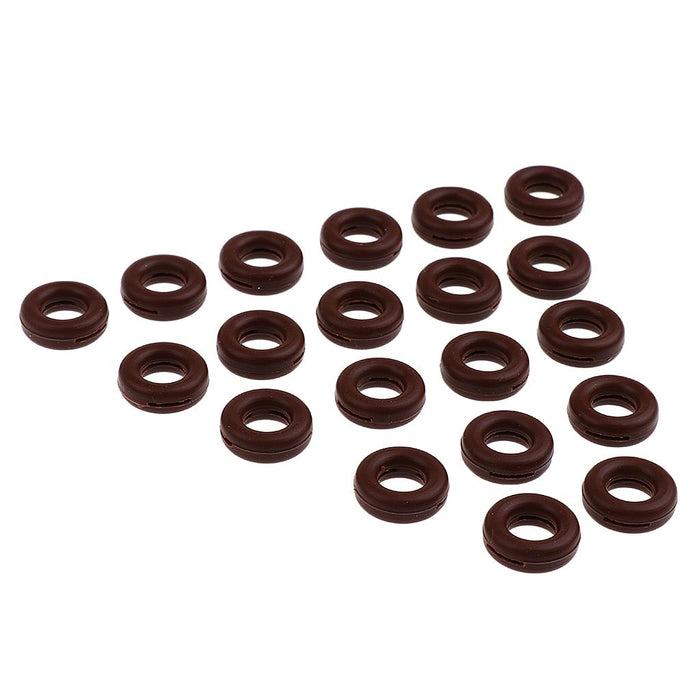 10 Pairs Anti Slip Silicone Ear Hooks Holder for Eyeglass Sunglasses Brown