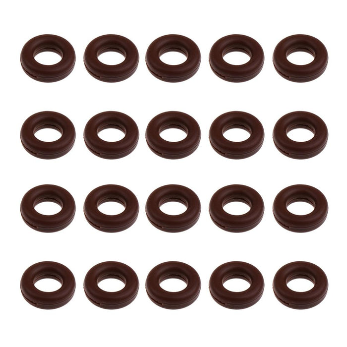 10 Pairs Anti Slip Silicone Ear Hooks Holder for Eyeglass Sunglasses Brown