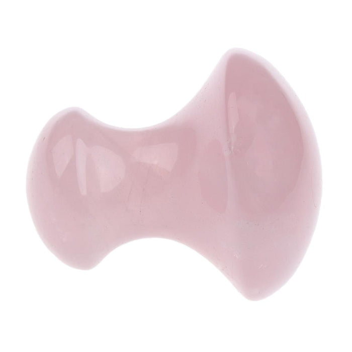 Crofta Women Facial Beauty Massage Jade Stone Relaxing Mushroom Massage Stone Pink