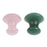 Crofta Women Facial Beauty Massage Jade Stone Relaxing Mushroom Massage Stone Pink