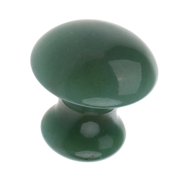 Crofta Women Facial Beauty Massage Jade Stone Relaxing Mushroom Massage Stone Green