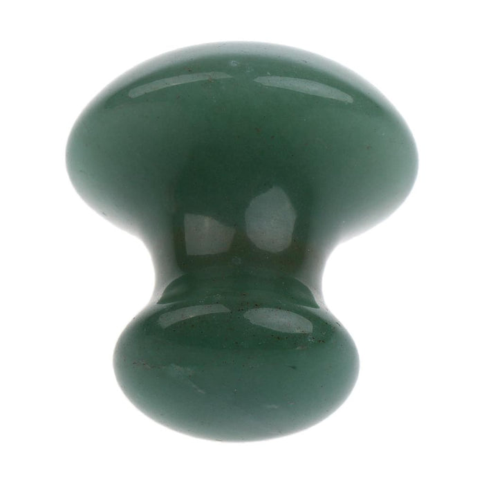 Crofta Women Facial Beauty Massage Jade Stone Relaxing Mushroom Massage Stone Green