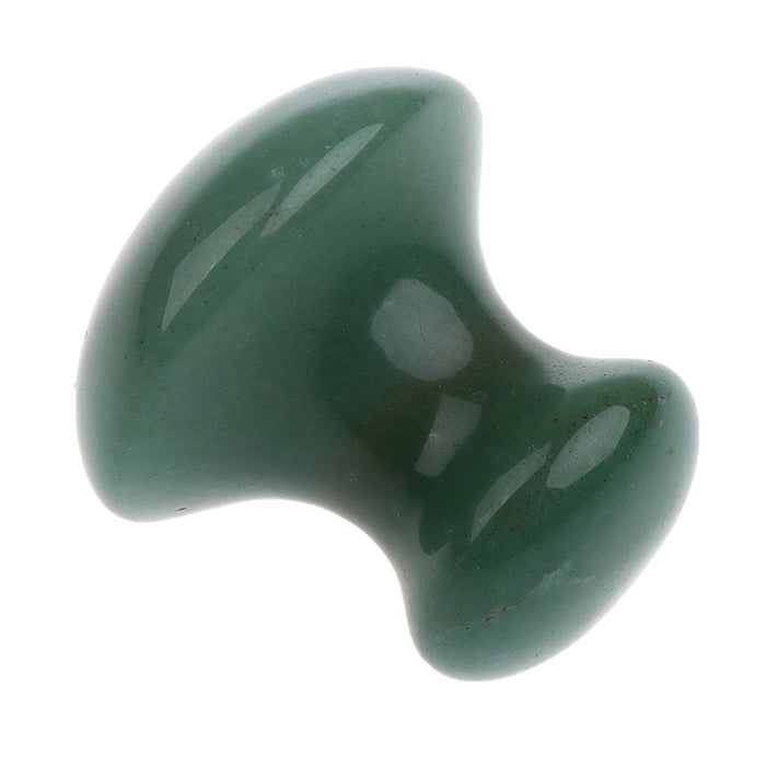 Crofta Women Facial Beauty Massage Jade Stone Relaxing Mushroom Massage Stone Green