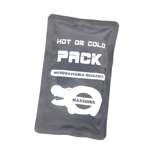 Crofta Waterproof Gel Microwavable Freezable Hot Cold Pack For Injuries Black