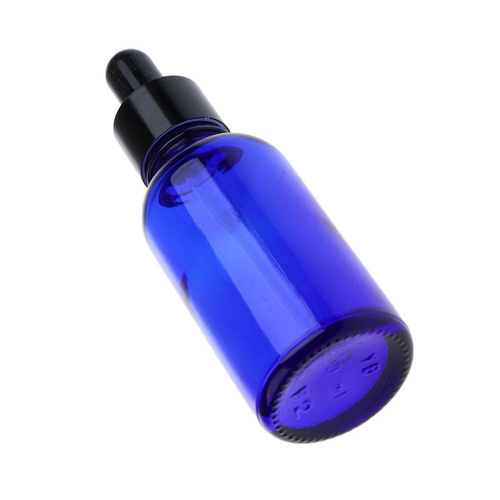 12 Pieces Empty Essential Oils Dropper Bottles Aromatherapy for 30ml Blue