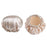 2 Pieces Women Reusable Shower Hats Waterproof Bathing Hair Caps Gold