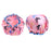 2 Pieces Waterproof Reusable Shower Cap Bath Hat for Women Lady Pink