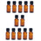 12 Pieces Glass Essential Oil Refillable Brown Amber Bottles for Travel 15ML