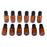 12 Pieces Glass Essential Oil Refillable Brown Amber Bottles for Travel 15ML