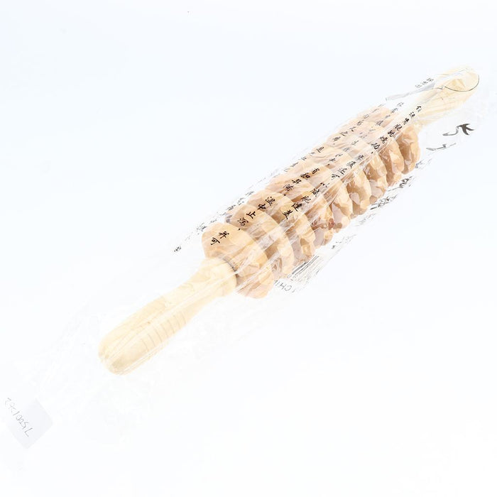 Crofta Wood Wheel Roller Stick Massager Muscle Body Self Massage Relax Tool 1#