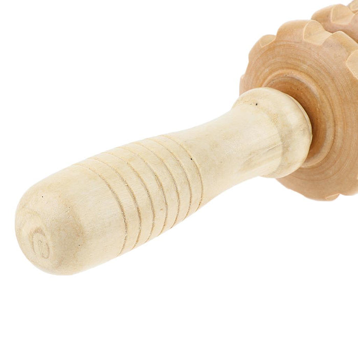 Crofta Wood Wheel Roller Stick Massager Muscle Body Self Massage Relax Tool 1#