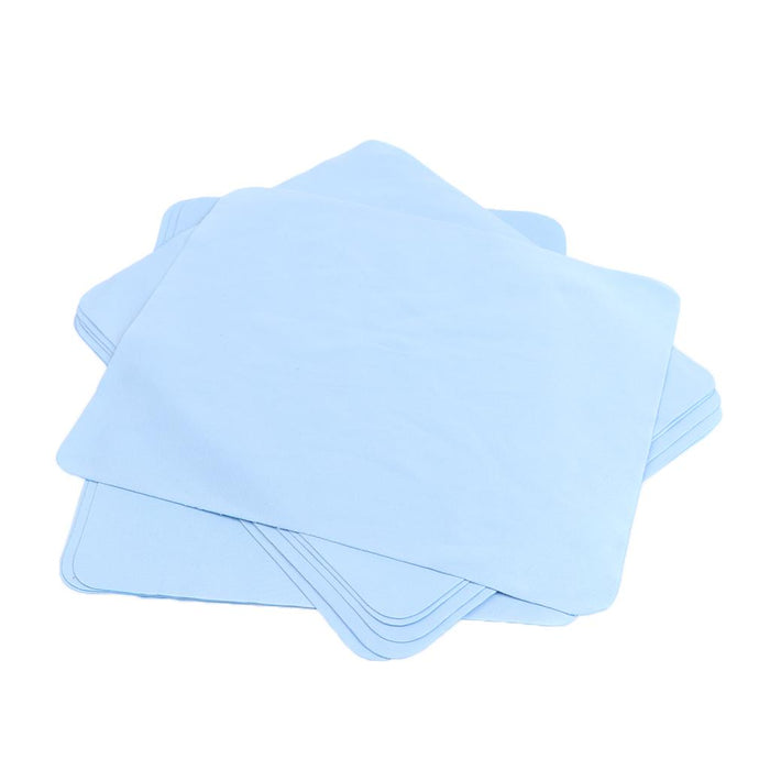 10 Pieces Microfiber Eyeglasse Cleaner Cloth for Spectacle Camera Lens Blue