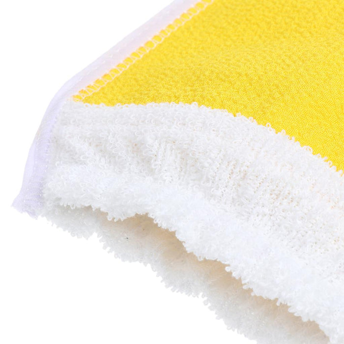 3 Pieces Bath Glove Shower Towel Mitt Back Body Scrub Exfoliating  Yellow