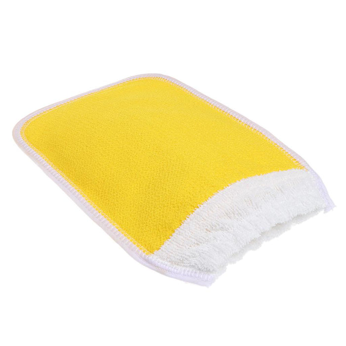 3 Pieces Bath Glove Shower Towel Mitt Back Body Scrub Exfoliating  Yellow