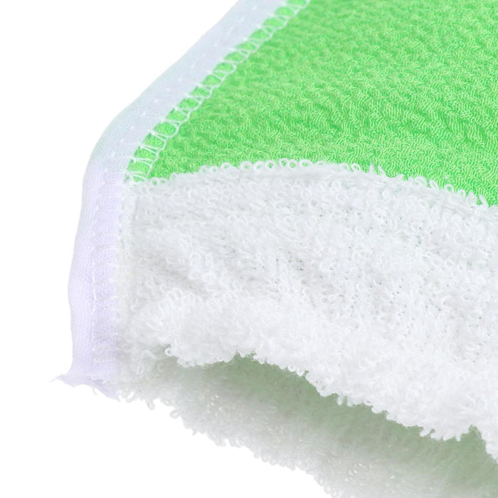 3 Pieces Bath Glove Shower Towel Mitt Back Body Scrub Exfoliating  Green