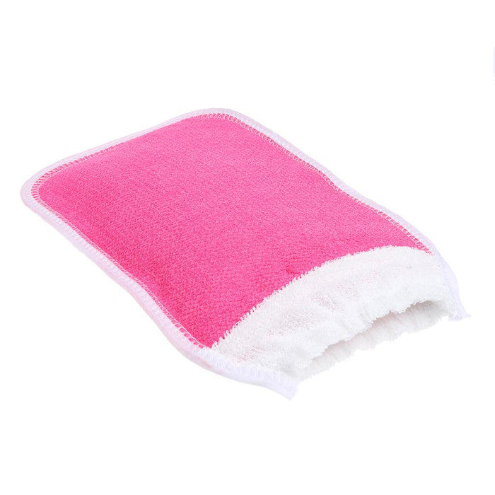 3 Pieces Bath Glove Shower Towel Mitt Back Body Scrub Exfoliating  Pink