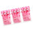 3 Pieces Bath Glove Shower Towel Mitt Back Body Scrub Exfoliating  Pink