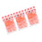 3 Pieces Bath Glove Shower Towel Mitt Back Body Scrub Exfoliating  Orange