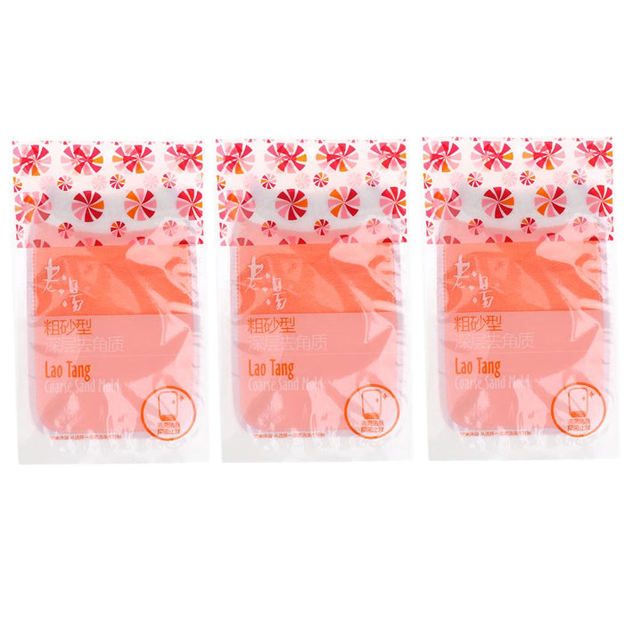 3 Pieces Bath Glove Shower Towel Mitt Back Body Scrub Exfoliating  Orange