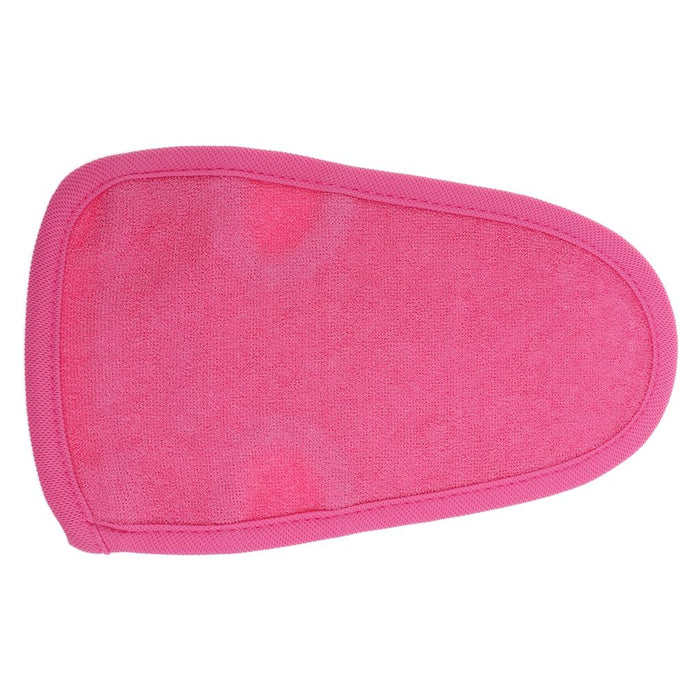 Crofta 2 Pieces Bath Washcloths Skin Exfoliator Glove Shower Body Clean Scrubber Pink