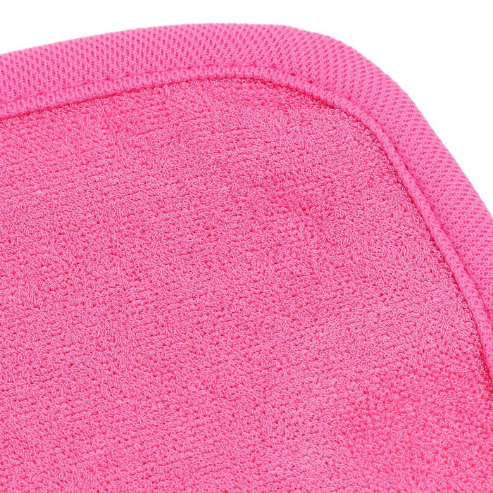 Crofta 2 Pieces Bath Washcloths Skin Exfoliator Glove Shower Body Clean Scrubber Pink