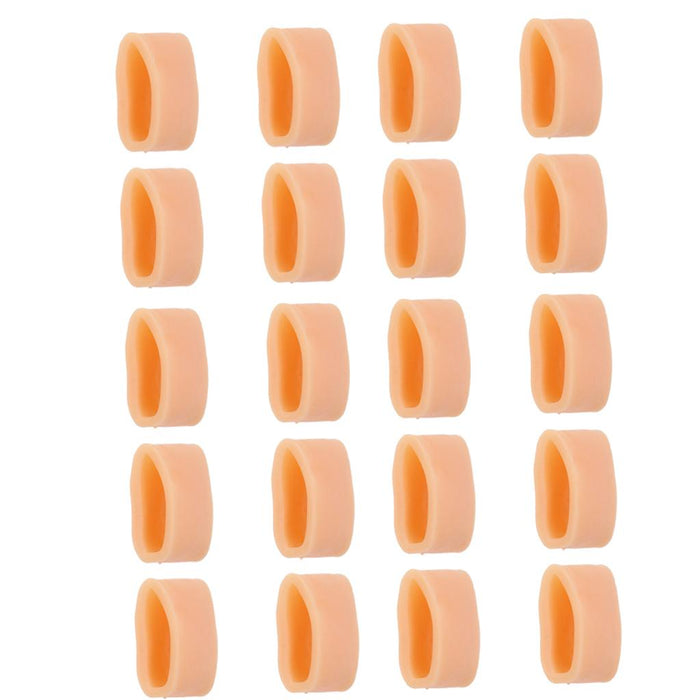 10 Pairs Silicone Toe Sleeves Tube Caps Cushions Protectors for Feet Care L