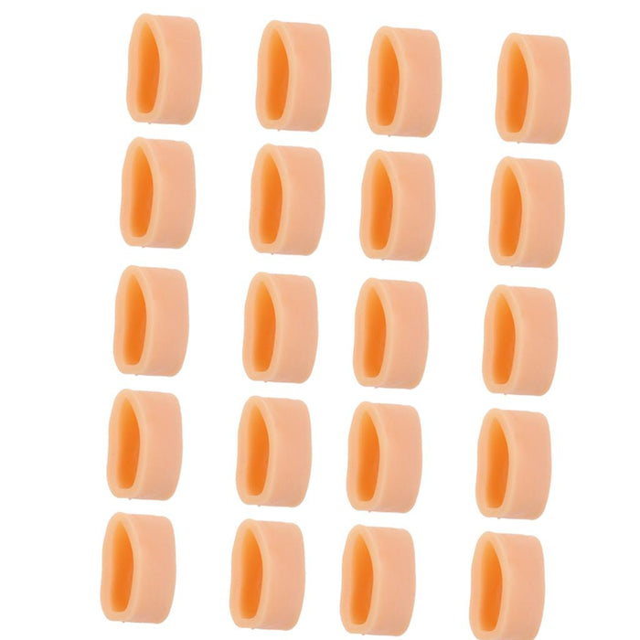 10 Pairs Silicone Toe Sleeves Tube Caps Cushions Protectors for Feet Care L