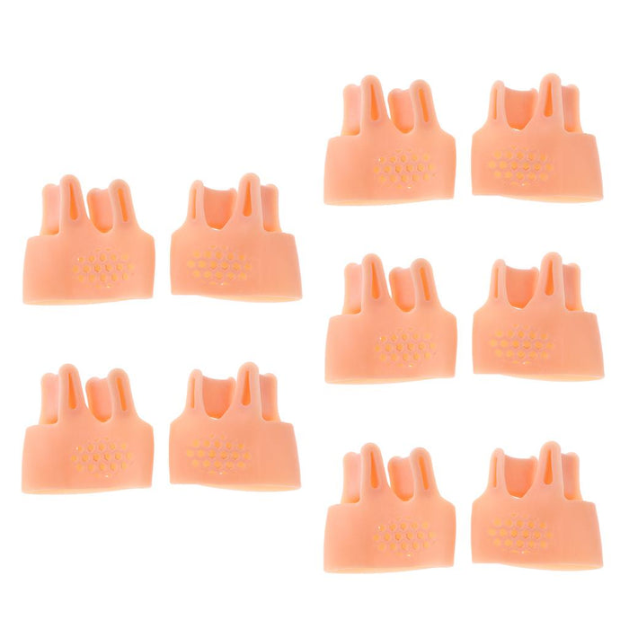 10 Pieces Gel Toe Sleeves Bunion Cushions Corns Protectors Cap Pad Skin