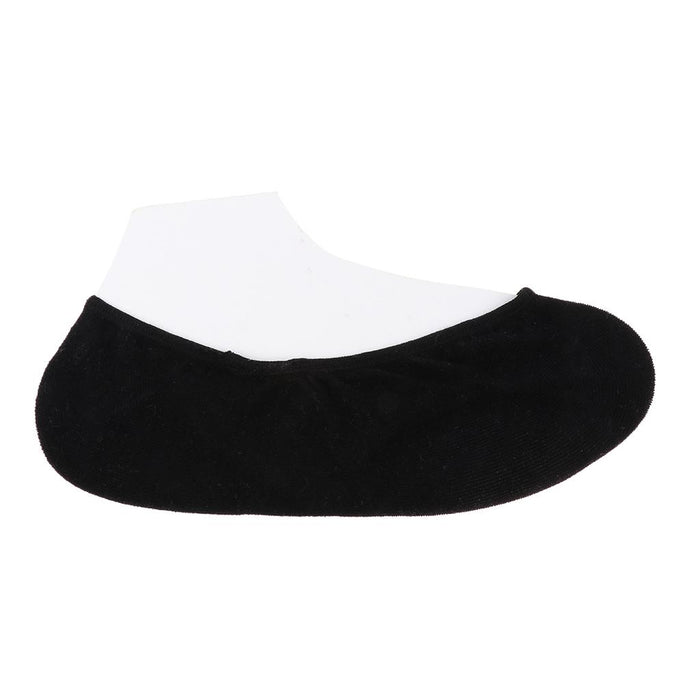 2 Pieces Breathable Gel Non Slip Invisible Socks Low Cut Shoe Liners Black