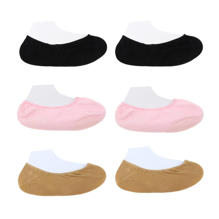 2 Pieces Breathable Gel Non Slip Invisible Socks Low Cut Shoe Liners Black