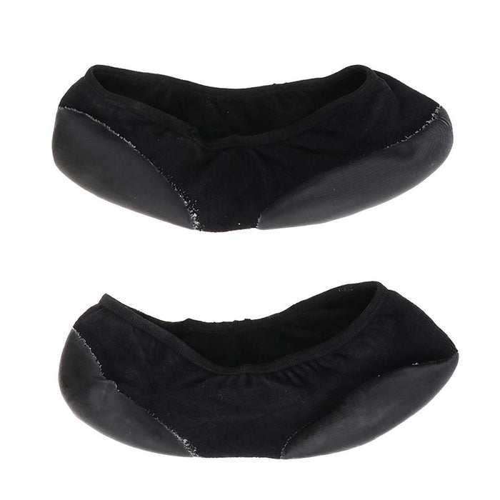 2 Pieces Breathable Gel Non Slip Invisible Socks Low Cut Shoe Liners Black