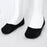 2 Pieces Breathable Gel Non Slip Invisible Socks Low Cut Shoe Liners Black