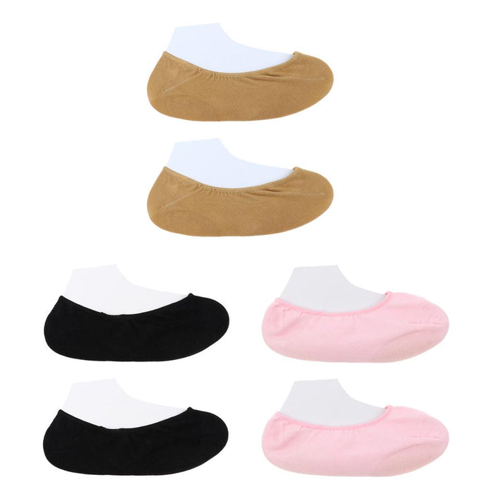 2 Pieces Breathable Gel Non Slip Invisible Socks Low Cut Shoe Liners Black