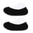 2 Pieces Breathable Gel Non Slip Invisible Socks Low Cut Shoe Liners Black