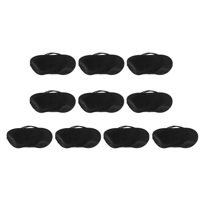 10 Pcs Sleep Masks Blindfold Eye Masks Shade Cover With Strap for Woman and Man Kids Travel Office Home