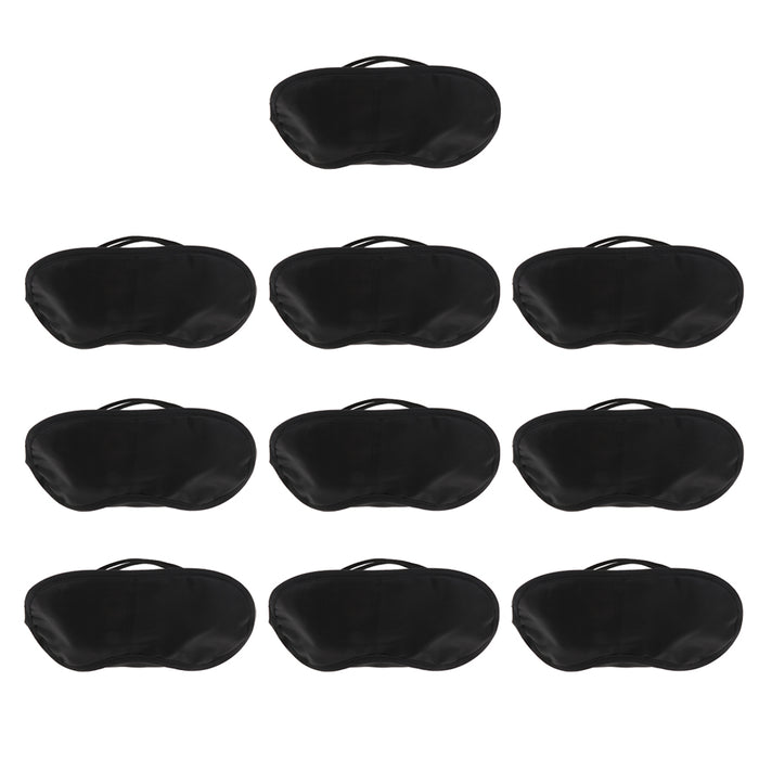 10 Pcs Sleep Masks Blindfold Eye Masks Shade Cover With Strap for Woman and Man Kids Travel Office Home