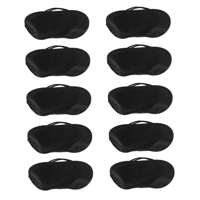 10 Pcs Sleep Masks Blindfold Eye Masks Shade Cover With Strap for Woman and Man Kids Travel Office Home