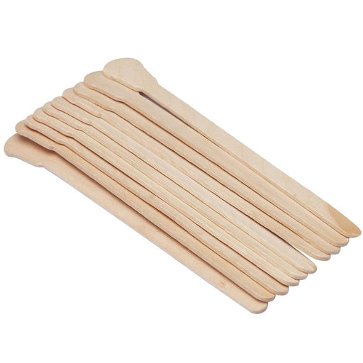 100 Pieces Wooden Hair Removal Sticks Hair Remover Wax Beans Applicator Waxing Beads Spatulas