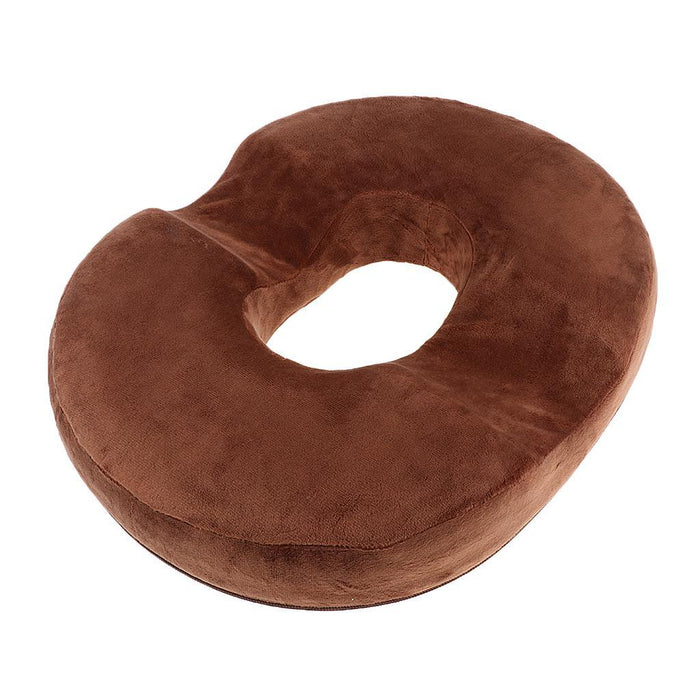 Donut Seat Cushion Pillow Memory Foam Orthopedic Tailbone Pain Relief Coffee