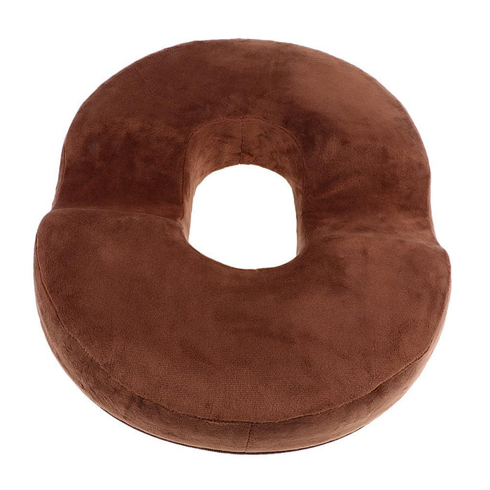 Donut Seat Cushion Pillow Memory Foam Orthopedic Tailbone Pain Relief Coffee