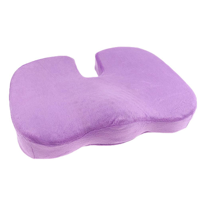 Crofta Memory Foam Gel Orthopedic Coccyx Seat Cushion Tailbone Pillow Purple