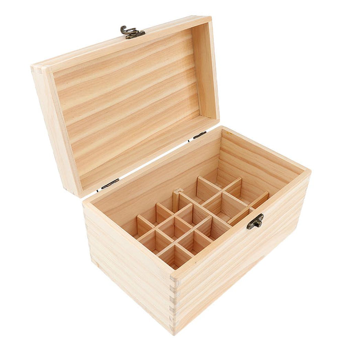 22 Grids Essential Oil Wooden Box Storage Case Spray Bottles & Roller Balls Organizer Aromatherapy Container