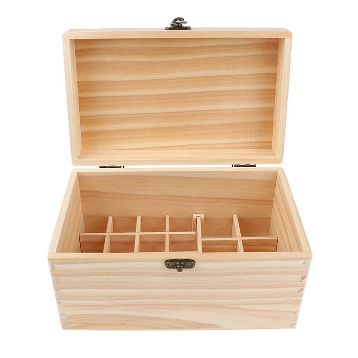 22 Grids Essential Oil Wooden Box Storage Case Spray Bottles & Roller Balls Organizer Aromatherapy Container