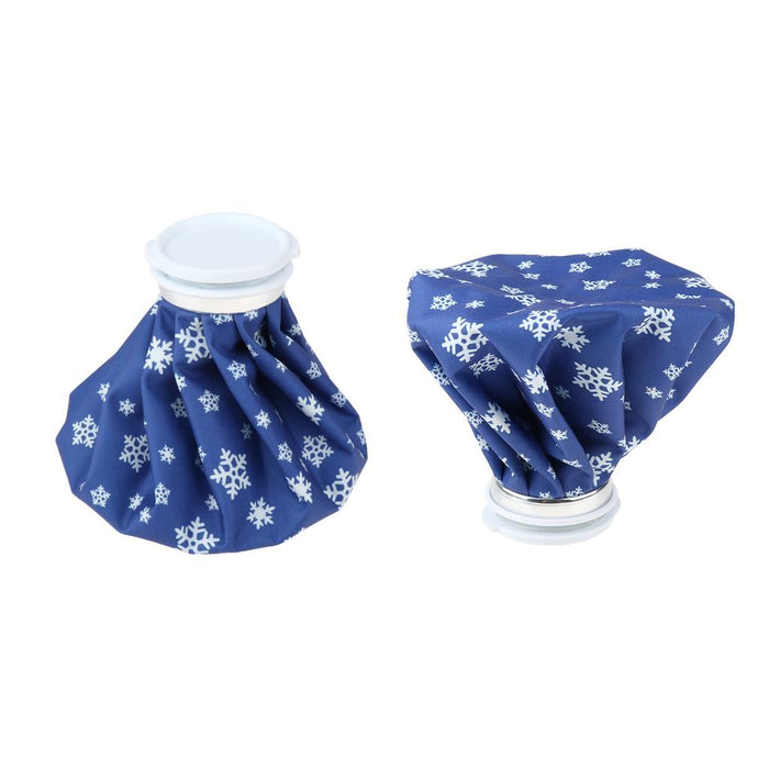 2 Pieces Blue Reusable Ice Bag Cold Hot Water Pack for Injuries 6 inch