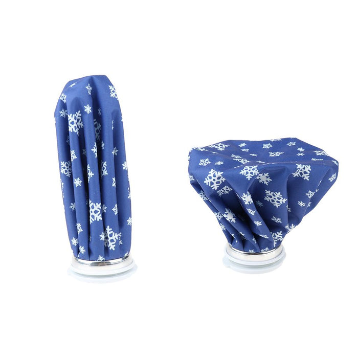 2 Pieces Blue Reusable Ice Bag Cold Hot Water Pack for Injuries 6 inch