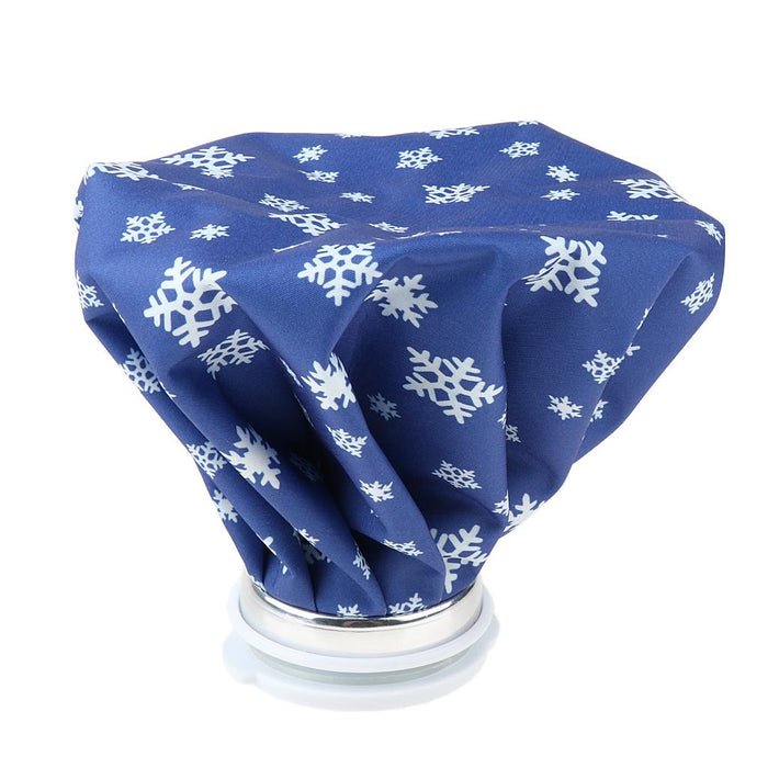 2 Pieces Blue Reusable Ice Bag Cold Hot Water Pack for Injuries 6 inch