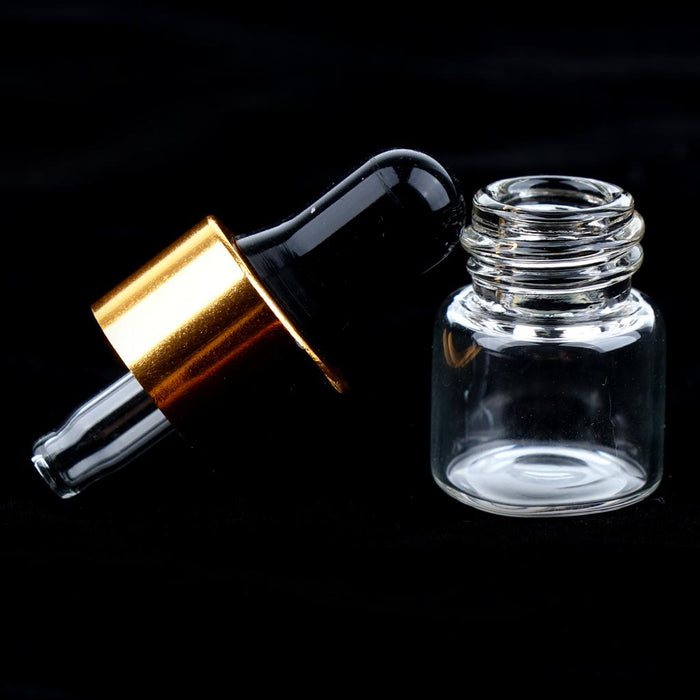 20 Pieces Travel Empty Glass Essential Oil Refillable Dropper Bottles 1 ML